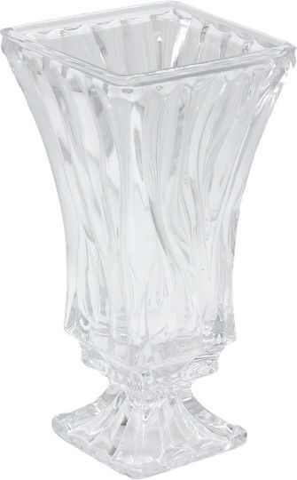 Keskor Decorative Vase Transparent 9.5x9.5x18.5cm