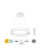GloboStar Venom Ceiling Light White LED with Adjustable White Light 40x40cm