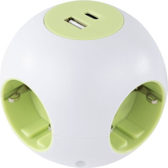 REV Power Strip 4 Positions with USB-A