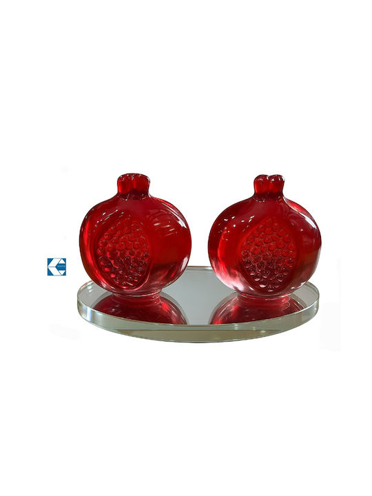 Decorative Room Crystal Pomegranates Base 8.5x6x5cm Galifas 793484 Galifas