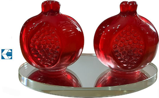 Decorative Room Crystal Pomegranates Base 8.5x6x5cm Galifas 793484 Galifas