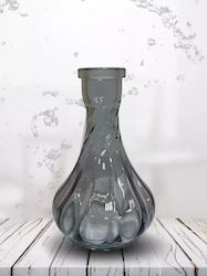 Vessel Glass Βάζο Ναργιλέ Grey Smoke