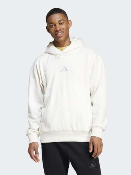 All Szn Φούτερ με Κουκούλα White