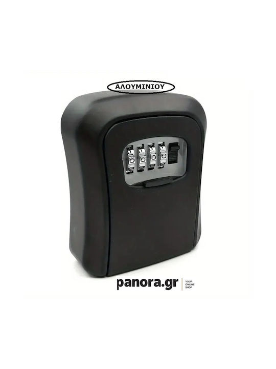 Panora Suport De Chei Cu Combinație Metalic Cu Roată Cu Combinație 11.5x9.5cm Montare Pe Perete