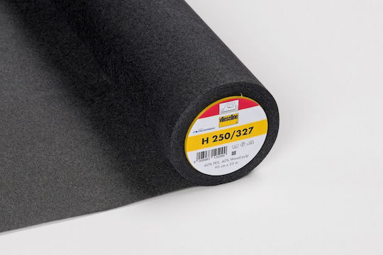 Iron-On Interfacing Bumbac Ideal Manșete Centuri Materiale De Cusut 62 Gr Culoare Neagră Vlieseline H250