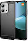 Techsuit Carbon Rückseite Umschlag Silikon / Kunststoff Schwarz Xiaomi Redmi 15C 5G / Poco C85