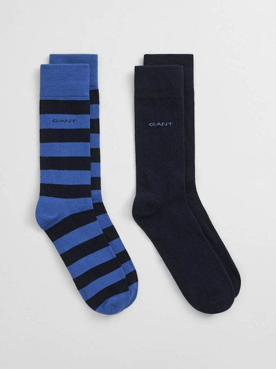 Gant Men's Solid Color Socks Blue 2Pack