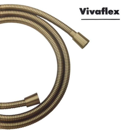 Vivaflex Metallic Shower Hose 1.75m Heavy Duty Bronze