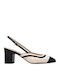 Leather White Medium Heels