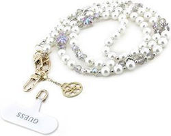 Guess Crossbody Strap Pear 4g Charm White