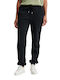 Jogginghose Jogger Vlies Schwarz