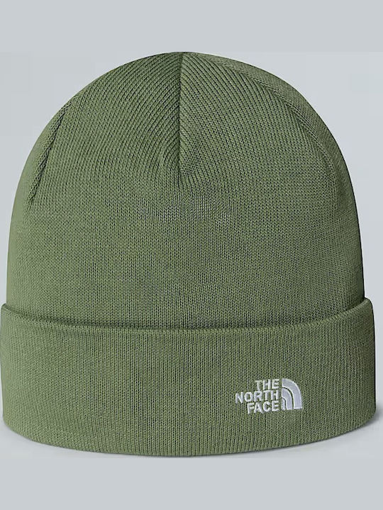 Norm Shallow Beanie Unisex Σκούφος Πλεκτός σε Πράσινο χρώμα