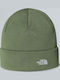 Norm Shallow Beanie Unisex Σκούφος Πλεκτός σε Πράσινο χρώμα