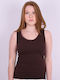 Women's Sleeveless T-Shirt Coffee