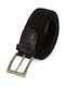 Elastic Men's Belt Knitted Black