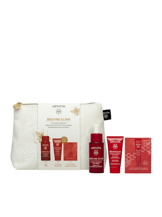 Apivita Beevine Elixir Skin Care Set for Αnti-ageing, Moisturizing & Brightening Light 4pcs