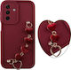 Volte-Tel Hearts Strap Back Cover Silicon cu Cu...