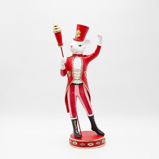 Eurolamp Nutcracker de Crăciun Roșu din Polirosină Înălțime 40.2cm.