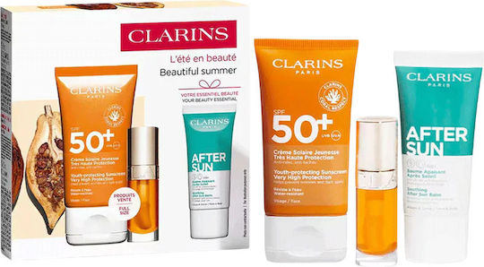 Clarins Beautiful Summer 01 Σετ με Αντηλιακό Προσώπου & After Sun SPF50 3τμχ