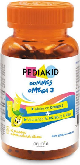 Pediakid Ωμέγα 3 Κατάλληλο για Παιδιά 60 ζελεδάκια με γεύση Μήλο