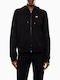 Women's Sweatshirt Jacket Hooded Black