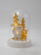 Christmas Illuminated Decorative Jar with Santa Claus 12x18.5cm