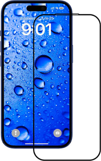 Anank 2.5d Vollflächiges Gehärtetes Glas Displayschutzfolie Für iPhone 17 Pro Max Schwarz