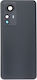 Battery Cover Battery Door + Battery Door Adhesive + Back Camera Lens Bezel Gray for Xiaomi 12 Pro