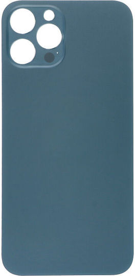 Battery Cover Battery Door Adhesive Large Hole Blue for iPhone 12 Pro Max