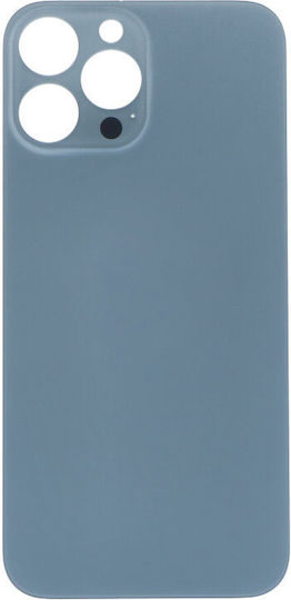 Καπάκι Μπαταρίας Battery Door Adhesive Large Hole Μπλε για iPhone 13 Pro Max