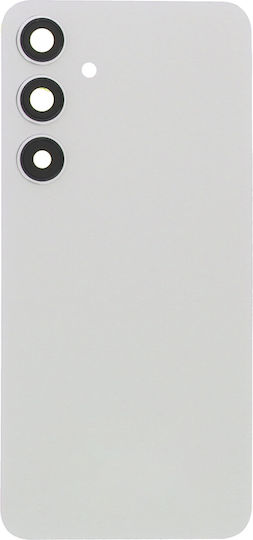 Batterieabdeckung Battery Door + Battery Door Adhesive + Back Camera Lens Bezel Gray für Samsung Galaxy S24+