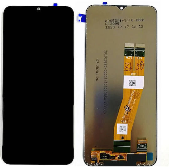 Samsung A025g Galaxy A02s Lcd Display + Touch Unit Black Service Pack