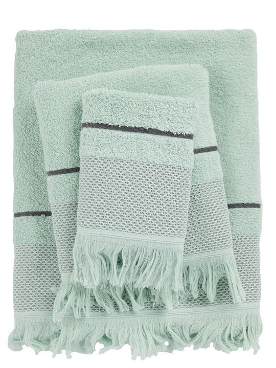 Das Home Bath Towel Set 3pcs Best Turquoise Wei...