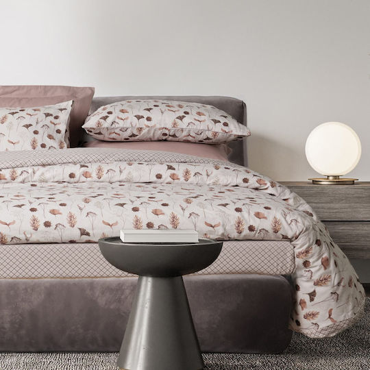 Das Home Set Cearșafuri Single Flanel 170x260cm. Happy Flannel 9681 Brown, Beige-brown 3buc