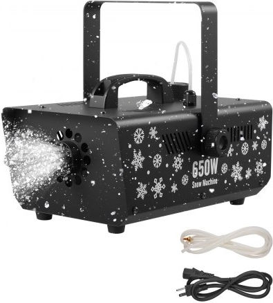 Vevor Snow Machine Powerful 650W Handheld Hanging Fake Snow Maker Snowflake Making Machine Portable Handle Outdoor & Indoor Artificial Snowflake Maker Holidays DJ Parties Christmas Decor