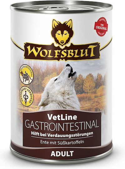 Wolfsblut Wet Dog Food Cans with Duck Grain-Free Gluten-Free 395g