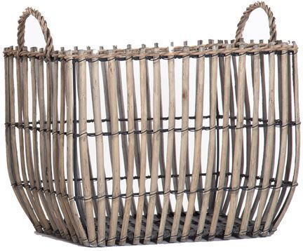 Nef-Nef Homeware Harvest Decorative Basket Wicker Beige 32x22x24cm