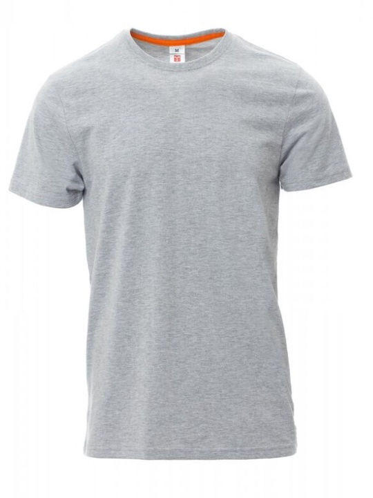 Payper Sunrise Ανδρικό Διαφημιστικό T-shirt Κοντομάνικο Γκρι