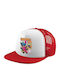 Stitch Experiment 626 Adult Soft Trucker Cap Mesh Red White Polyester Unisex One Size