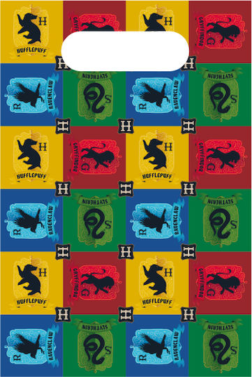 Paper Bag for Gift with Theme "Harry Potter" Multicolored 8pcs
