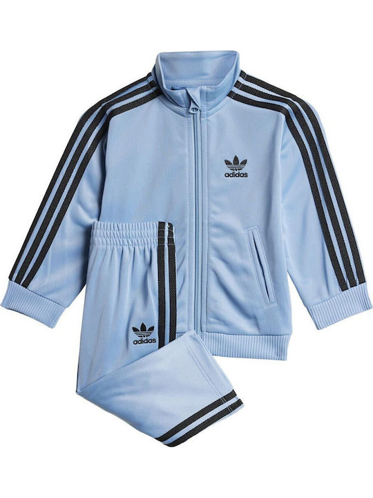 Kinder Sweatpants Set - Jogginganzug Hellblau 2Stück Adicolor Firebird