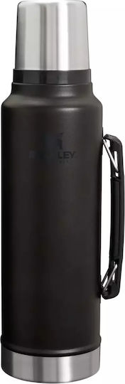 Stanley Classic Legendary Stainless Steel Thermos Bottle BPA Free 1.4lt Matte Black Pebble With Handle