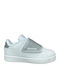Court Kinder Sneakers mit Klettverschluss Weiß