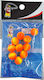 Top One Künstliche Köder Rund Leuchtend Gelbe Orange 14mm