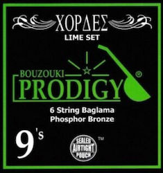 Prodigy Lime Einzel Baglamas-Saiten Phosphor-Bronze