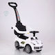 Baby Push Walker Ride On with Parental Handle for 12+ Months White