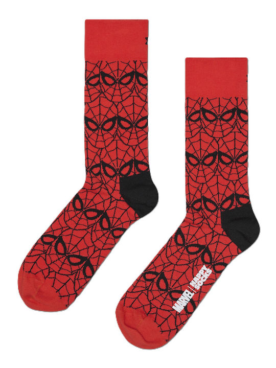 Happy Socks Happy Socks X Marvel Spiderman Sock Herren Rote Socken