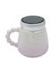 Keskor Mug Ceramic with Lid Purple 450ml