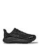 Clifton 10 Kinder Sportschuhe Laufen mit Schnürsenkeln Schwarze