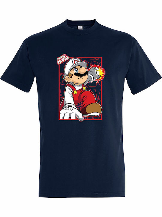 T-shirt Unisex " Super Mario On Fire Fanart Des...